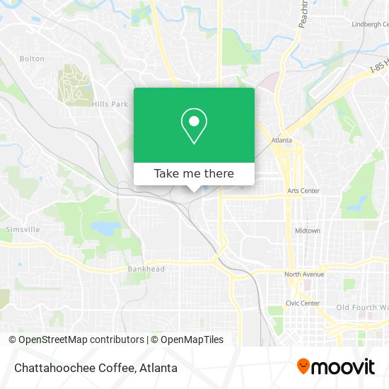 Chattahoochee Coffee map