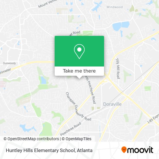Mapa de Huntley Hills Elementary School
