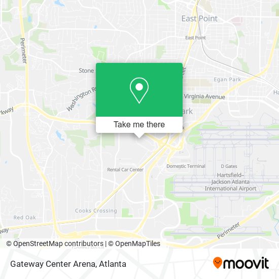 Gateway Center Arena map