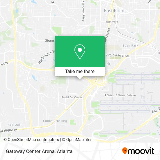 Gateway Center Arena map