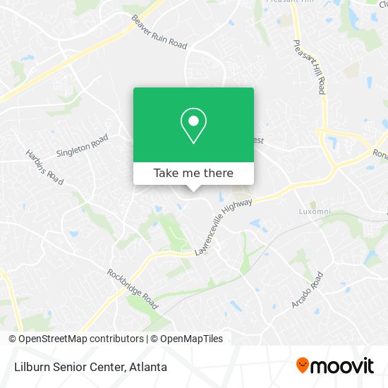 Mapa de Lilburn Senior Center