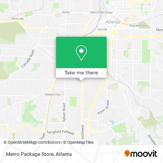 Metro Package Store map