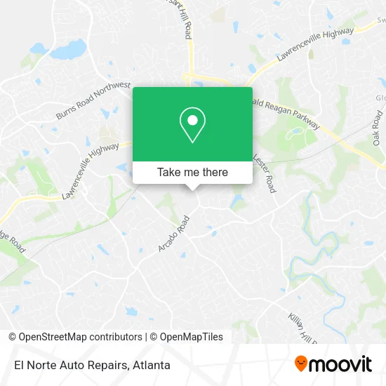 El Norte Auto Repairs map