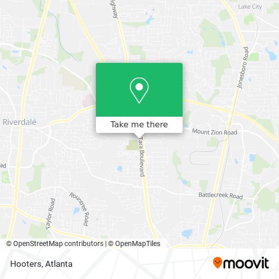 Hooters map