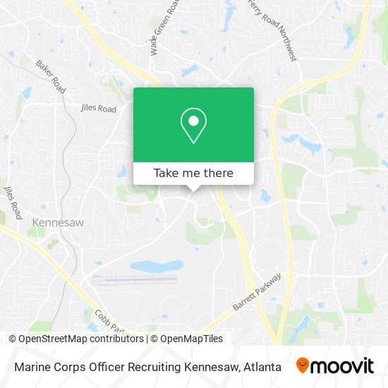 Mapa de Marine Corps Officer Recruiting Kennesaw