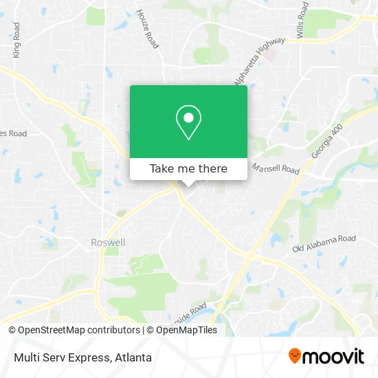Mapa de Multi Serv Express