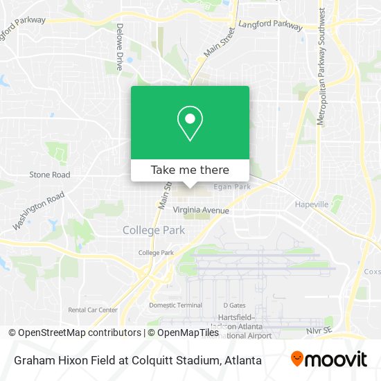 Mapa de Graham Hixon Field at  Colquitt Stadium