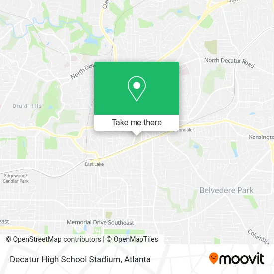 Decatur High School Stadium map