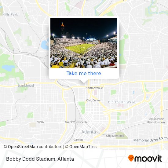 Bobby Dodd Stadium map