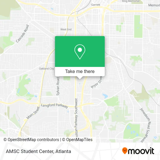 Mapa de AMSC Student Center