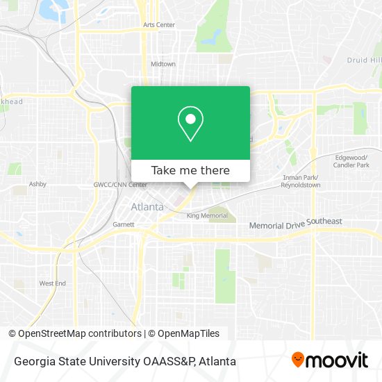 Georgia State University OAASS&P map
