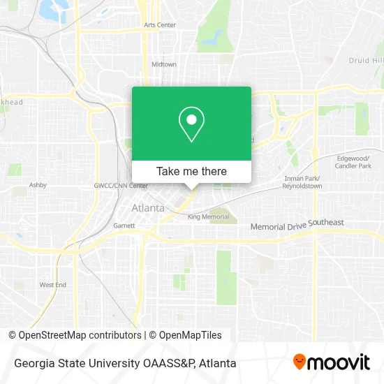 Georgia State University OAASS&P map