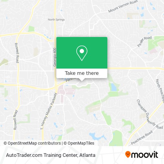 AutoTrader.com Training Center map