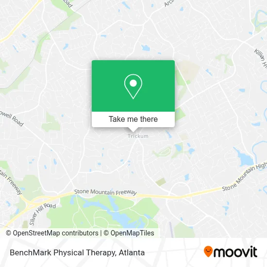 BenchMark Physical Therapy map