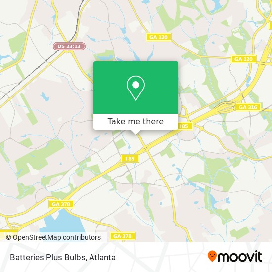 Batteries Plus Bulbs map