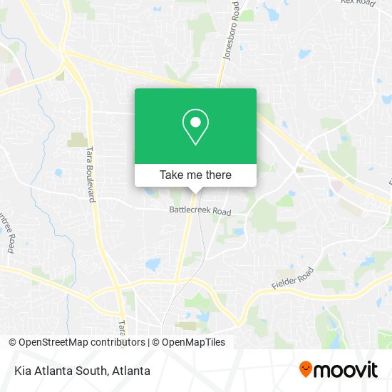 Mapa de Kia Atlanta South
