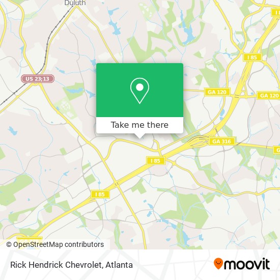 Mapa de Rick Hendrick Chevrolet