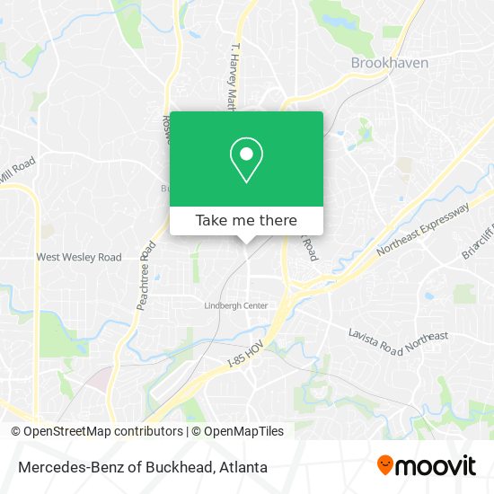 Mercedes-Benz of Buckhead map