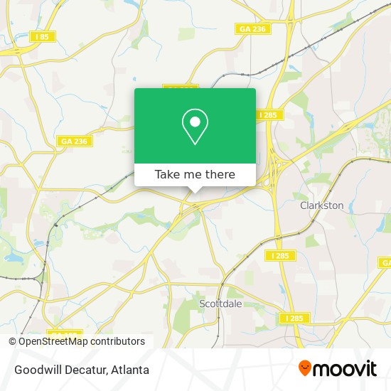 Goodwill Decatur map