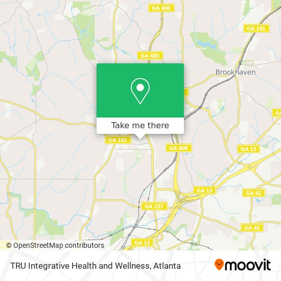 TRU Integrative Health and Wellness map