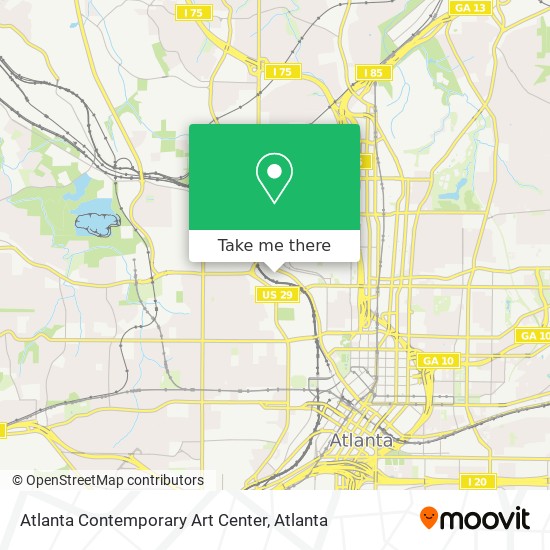 Mapa de Atlanta Contemporary Art Center