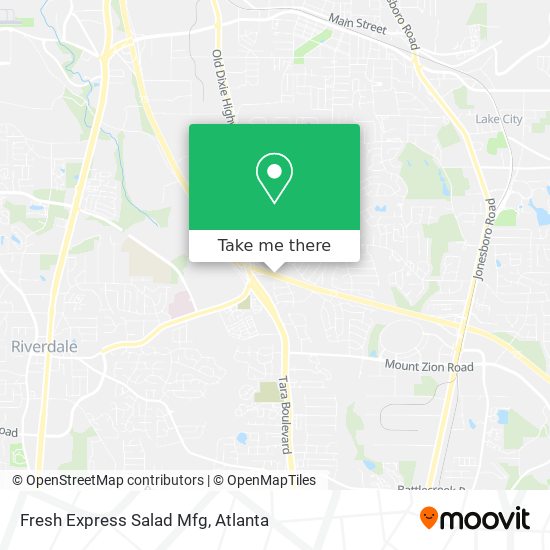 Fresh Express Salad Mfg map