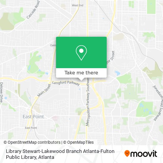 Mapa de Library Stewart-Lakewood Branch Atlanta-Fulton Public Library