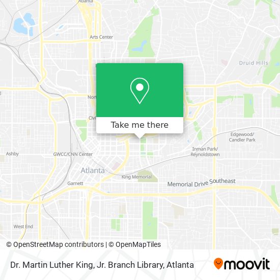 Dr. Martin Luther King, Jr. Branch Library map