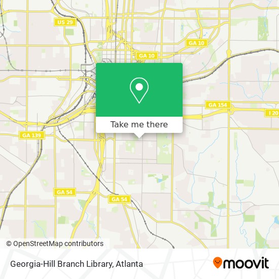 Mapa de Georgia-Hill Branch Library