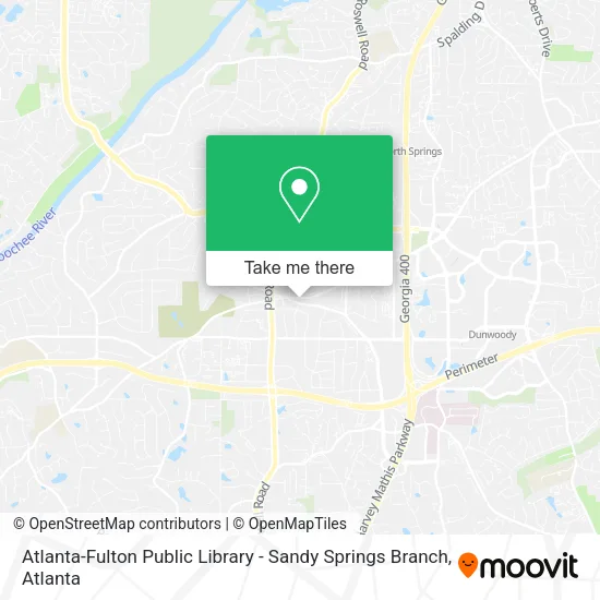 Atlanta-Fulton Public Library - Sandy Springs Branch map