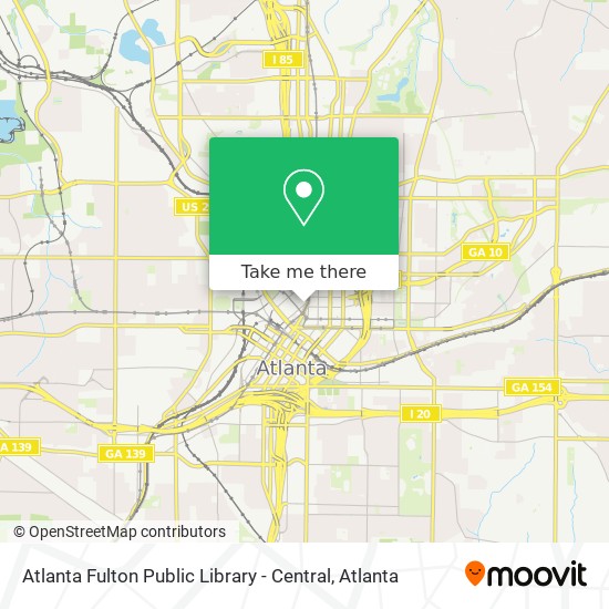 Atlanta Fulton Public Library - Central map