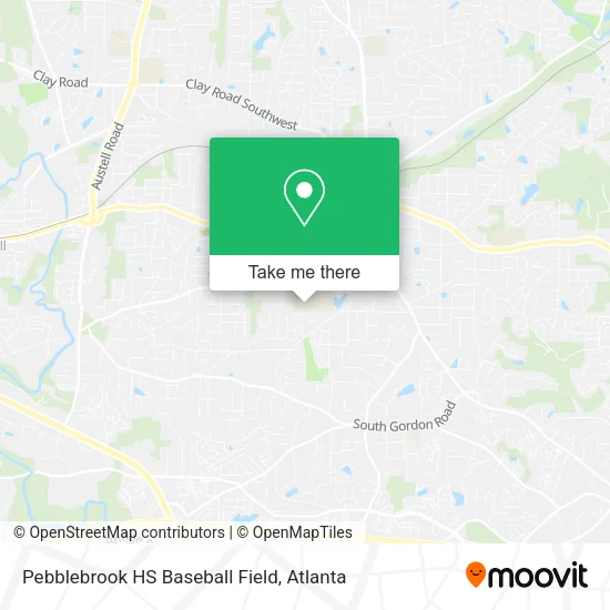 Pebblebrook HS Baseball Field map