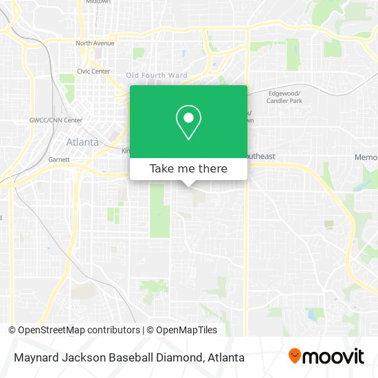 Maynard Jackson Baseball Diamond map