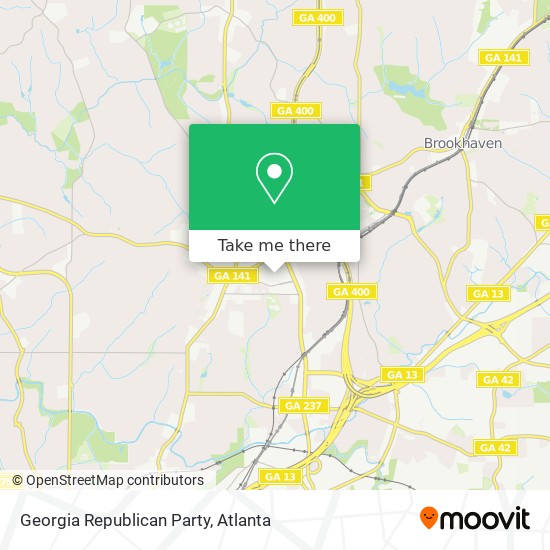 Georgia Republican Party map