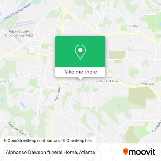 Mapa de Alphonso Dawson funeral Home