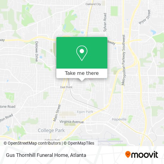 Gus Thornhill Funeral Home map