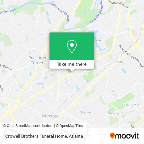 Crowell Brothers Funeral Home map