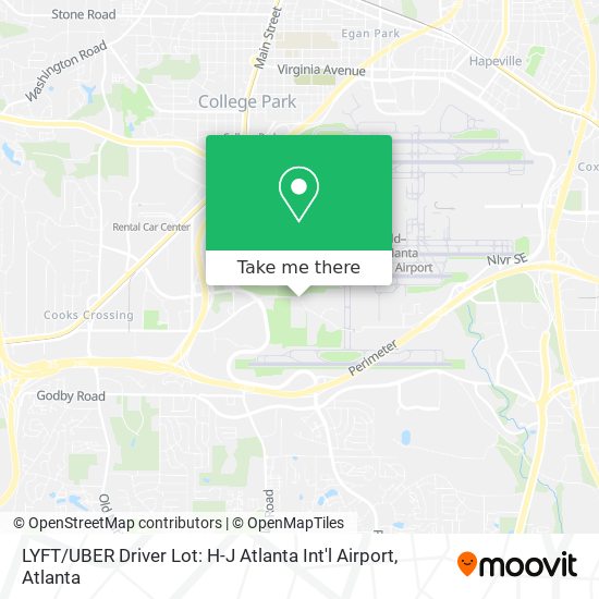 How to get to LYFT / UBER Driver Lot: H-J Atlanta Intu0027l Airport in