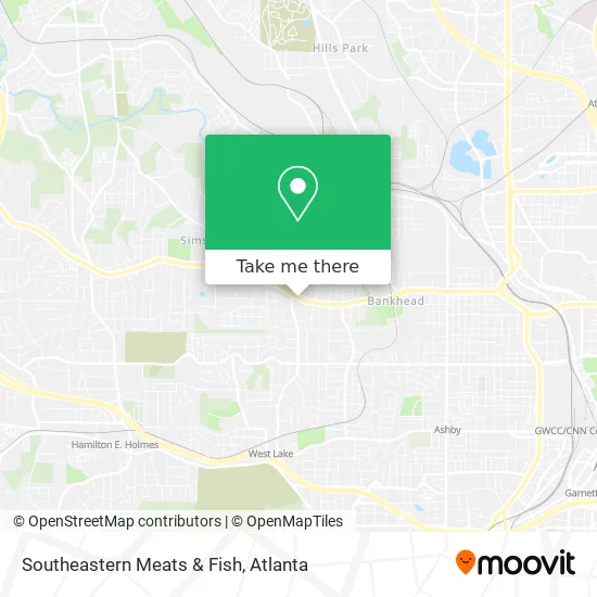 Southeastern Meats & Fish map