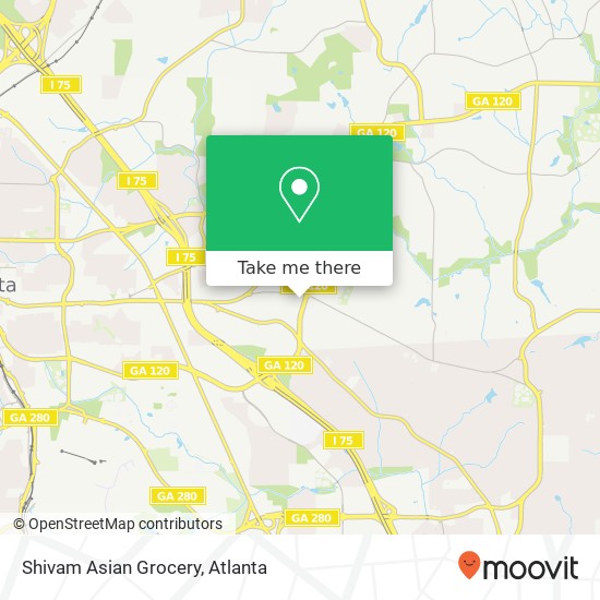 Mapa de Shivam Asian Grocery