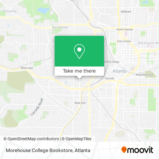 Morehouse College Bookstore map