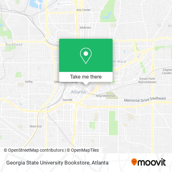 Georgia State University Bookstore map