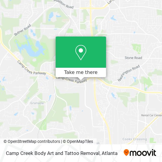 Mapa de Camp Creek Body Art and Tattoo Removal