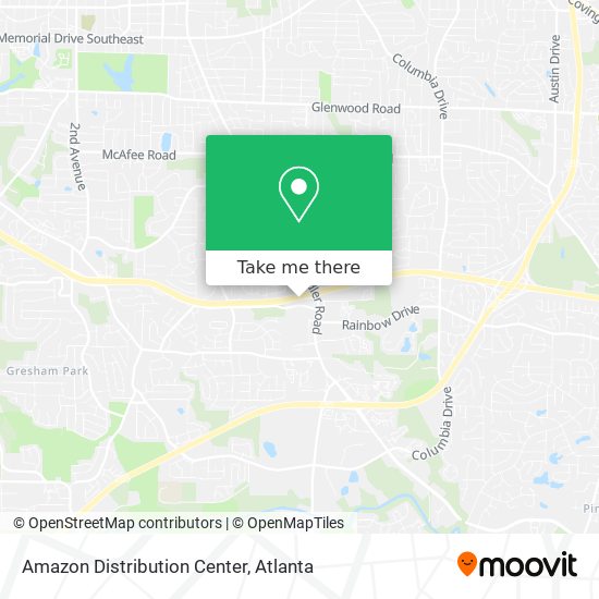 Amazon Distribution Center map
