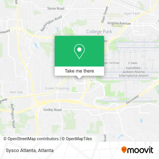 Mapa de Sysco Atlanta