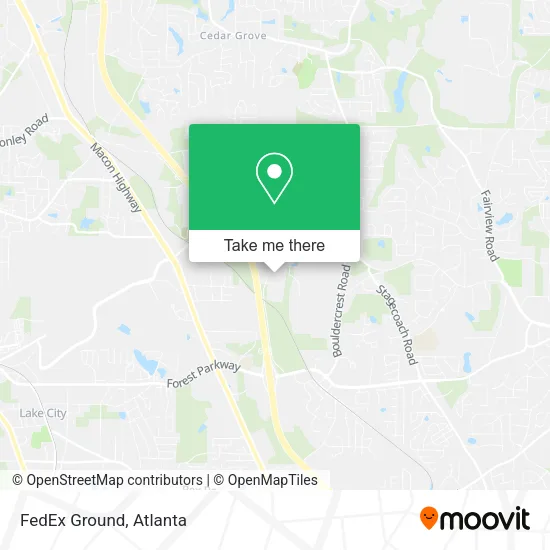 Mapa de FedEx Ground