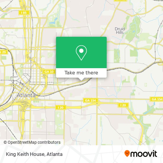King Keith House map