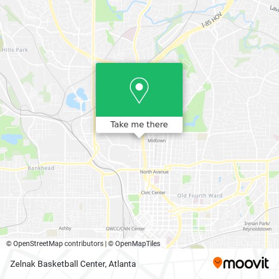 Mapa de Zelnak Basketball Center