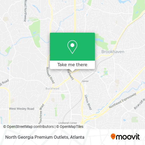 Cómo llegar a North Georgia Premium Outlets en Atlanta en Autobús o Metro?