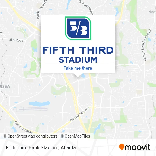 Fifth Third Bank Stadium map